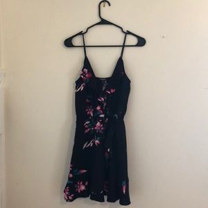 Black floral dress